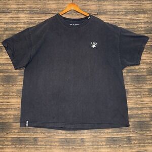 LRG T-Shirt Mens 3XL Black Faded Streetwear Logo Tee
